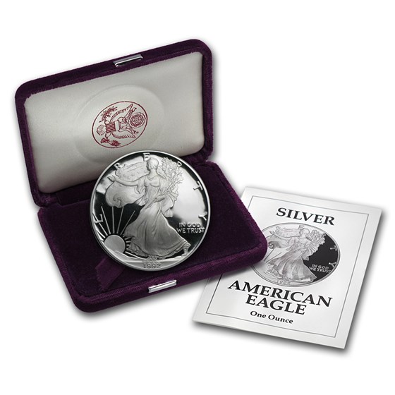 1992-S 1 oz Proof Silver American Eagle (w/Box & COA) 1992-S 1 oz Proof Silver American Eagle (w/Box & COA)